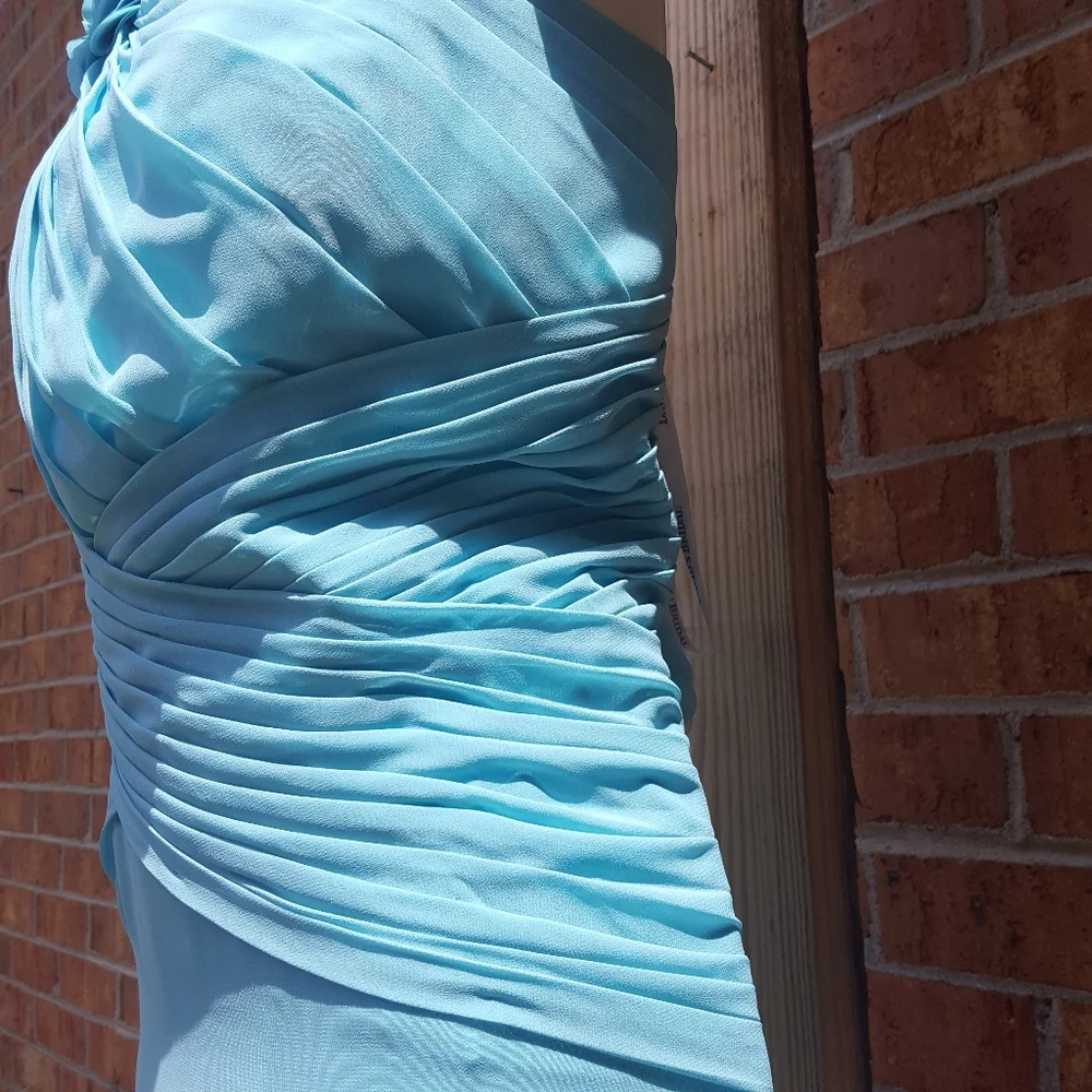 Floral Detailed One Shoulder Chiffon Dress DAVID'S  Spa - Picture 10 of 16